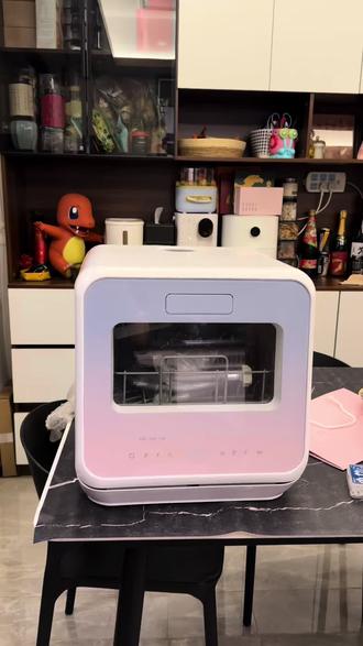 #洗碗机 #咸鱼洗碗机 求助!有没有人认识这个洗碗机 是杂牌国产组装的吗?试图识别全网都搜不到,怎么使用啊?能否倒水使用?