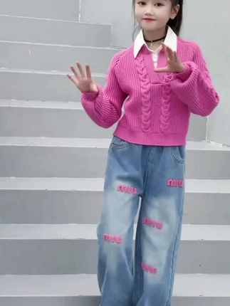 有一个女儿真好,没事就给她打扮打扮,给她留长头发,拍美美的视频,和她一起臭美,一起逛街#高品质童装 #甜美穿搭 #我要上热门