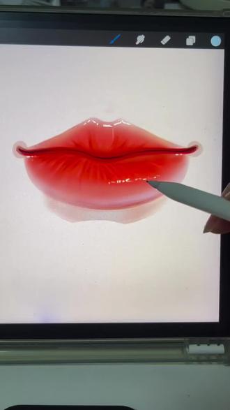 #procreate画画 #创作者中心 #创作灵感 嘴巴上色教程来啦#嘴巴上色教程 #嘴巴怎么画