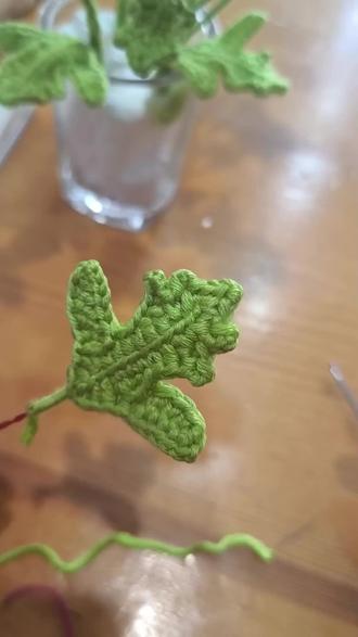 小雏菊大叶子钩法