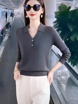 大码宽松显瘦针织衫 气质穿搭 #优雅气质 #宽松版型 #时尚穿搭 #休闲百搭 #谁穿谁好看