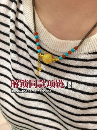 客户来定制的项链绳,超级满意#足金999 #DIY #编绳