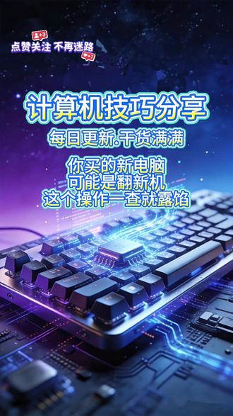 你买的新电脑可能是翻新机,学会这招,翻新机立马露馅#电脑 #程序员 #电脑知识 #电脑小技巧 #电脑技巧