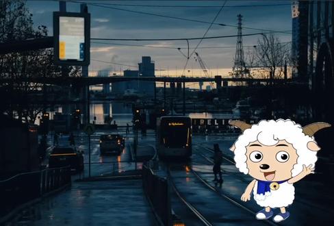 夜晚的街头是谁的归宿#喜羊羊#喜羊羊忧郁