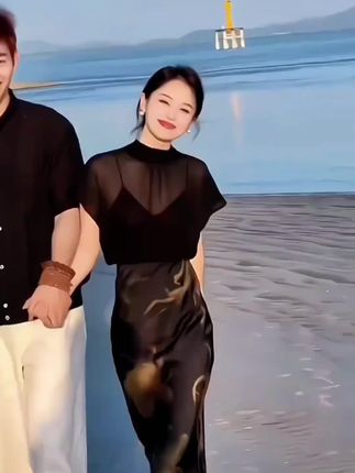 #女神 #连衣裙子礼服 #爱了爱了 #我要上热们 #海边拍照