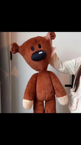 憨豆先生的小熊毛绒玩具同款泰迪憨豆熊公仔玩偶送男女友生日礼物#人熊玩偶 #熊抱款 #玩偶推荐 #泰迪熊同款 #玩偶