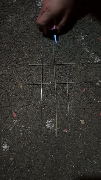 仙女棒🪄真的能摆出爱心🧡#发射爱心烟花 #仙女棒