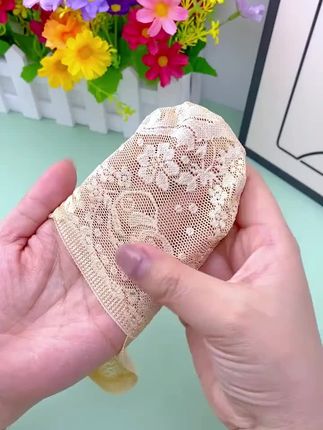 默朴蕾丝袜子女花边中筒夏季棉底网眼薄款船袜透气百搭纯色短袜子#袜子#夏季新款 #面料柔软舒适 #超便宜超划算