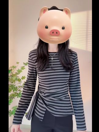 #今日穿搭 #学院风穿搭 #条纹控 #显瘦搭配 #辣妹穿搭