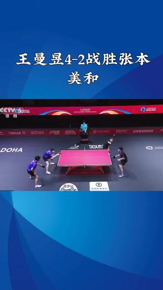 王曼昱四比二战胜张本美和