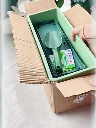 #长条养花种菜盆#透水又透气#养花种菜都好用