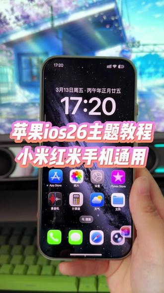 苹果ios26的桌面图标竟然也可以在我的小米红米的手机上去体验了,详细教程教会你如何使用#玩机技巧 #ios26主题 #小米ios26主题 #小米第三方主题安装教程 #苹果主题