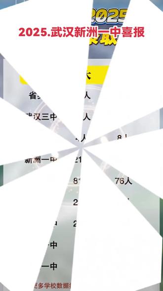 2025.武汉.新洲一中.喜报!