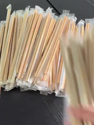 【火锅筷】一次性筷子高档家用食品级材质防菌防霉碳化竹筷加长加粗#一次性筷子 #防霉 #碳化筷 #商用