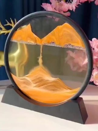 流沙画摆件解压沙漏酒柜电视柜办公桌面装饰品送朋友 艺术高档礼物#流沙摆件@DOU+上热门