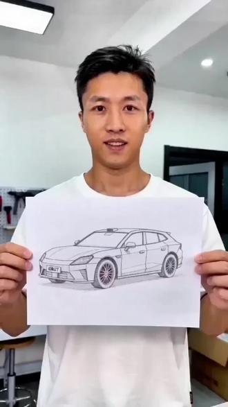 手搓华为启境GT7猎装车,是真GT,还是假GT? #华为 #华为启境GT7 #启境GT7 #手工diy