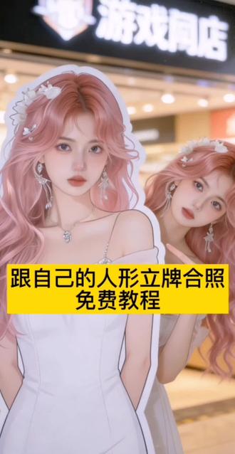 跟自己人形立牌合照豆包指令教程来了#豆包ai #豆包出大片有两把刷子#豆包ap图