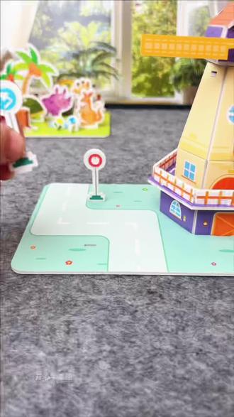 激发孩子动手能力 假期让孩子放下手机,制作好玩的#立体拼图 吧#益智玩具