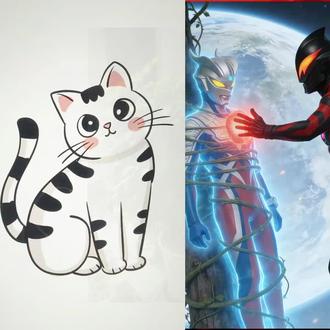 赛罗奥特曼打怪兽简笔画拼图视频#创意简笔画 #赛罗奥特曼的画法 ##简笔画