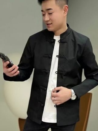 #男士中山装 #男唐装休闲外套