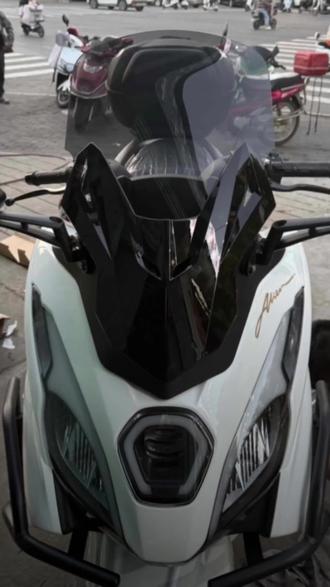 适用于豪爵UFR150改装后视镜前移前脸加高风挡总成佛沙款面板