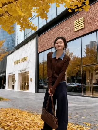 2025秋季新款韩系设计感套装 2025秋季新款韩系设计感小众拼接衬衫翻领学院麻花针织开衫阔腿裤 #说好的随便穿穿去看秀 #秋季不露腿穿搭 #早秋穿搭三分钟出门不是梦 #小众设计感#休闲套装 @抖加🔥上热门🔥dou+🔥热点宝