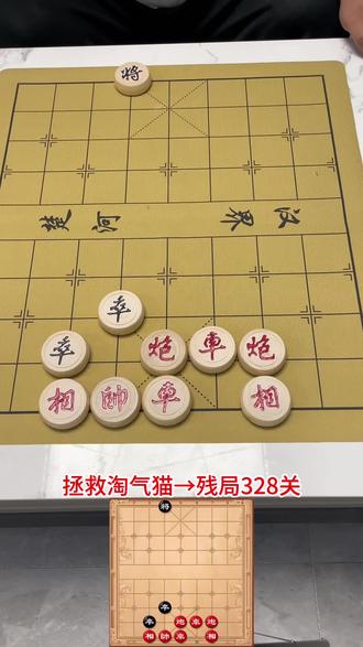 残局328关#拯救淘气猫 #象棋残局 #象棋