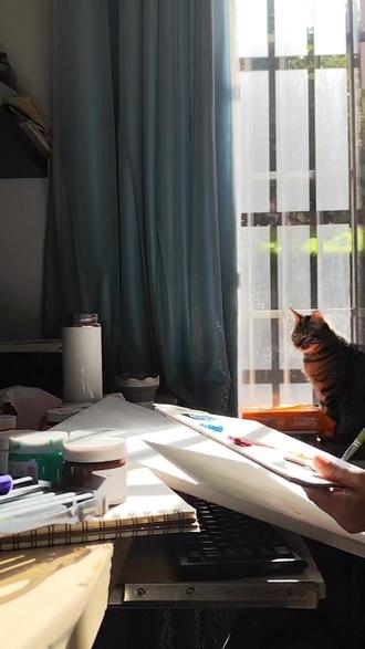 #女性觉醒先驱 第八幅原创绘画《蘑菇云》