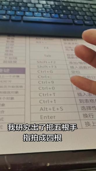 我研究出了把五根手指拍成四根