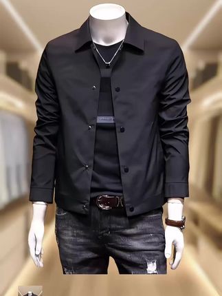 罗蒙韩版潮流夹克外套 #只做高品质 #时尚搭配服装 #简约大气 #品质男装 #男士穿搭分享