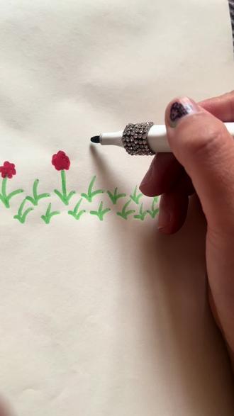 #真实生活分享计划 80后的还记得上学时候画黑板报吗?#简笔画#小时候的情怀#原创