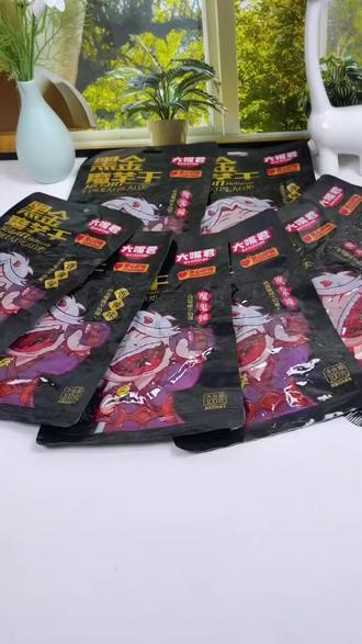 湖南长沙黑金魔芋干 超辣美味的休闲零食#美味辣条