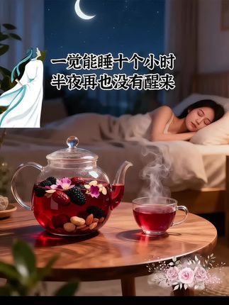 配料表有:酸枣仁、茯苓、百合、桑葚、大枣、大麦、甘草等;材料洗一遍后加入500毫升的清水煮上三十分钟,平时比较忙或者嫌麻烦的左下角有免煮茶包,独立包装,干净卫生,每次取一小包开水冲泡五分钟即可,方便又简单~#酸枣仁百合茯苓茶 #亲测分享#茶生活#茶道#口感特别好