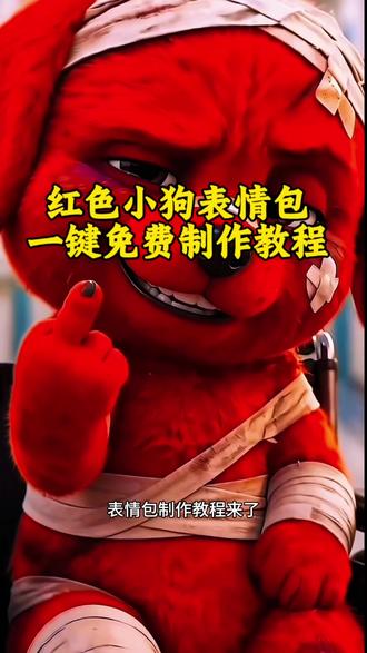超火爆的坐在轮椅上的红色小狗表情包制作同款教程入口来了#剪映#红色小狗表情包#小红狗 #表情包#红色小狗表情#宠物小狗