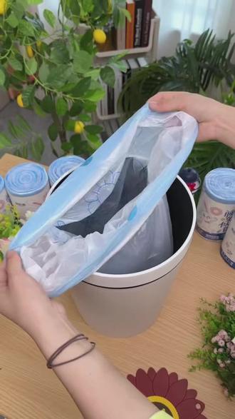 抽绳垃圾袋加大家用加厚中大号黑色抽绳式拉圾袋一次性塑料袋厨房 #平价生活好物推荐