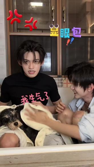 #郝熠然 他们说我为什么只洗一只狗,哈哈哈哈哈哈哈#云旗 💢💢💢