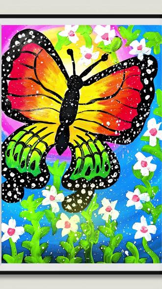 水粉画|闪耀的蝴蝶
🌿【儿童创意画|蝴蝶的色彩狂欢,教你拿捏视觉冲击力!】
谁能拒绝这么一只多巴胺爆棚的蝴蝶呢✨
✅视觉亮点
- 色彩爆炸式搭配!红橙黄绿撞出活力感,黑边白点又添精致细节
- 背景蓝粉渐变+白色泼点,瞬间让画面层次拉满
- 花朵和绿叶的点缀,把“花丛里的精灵”氛围感直接焊死
✅教学重点
新手宝妈/美术老师看过来!
1. 用渐变色技法画翅膀,让色彩自然过渡
2. 黑色轮廓笔勾边后,蘸白色颜料轻弹“斑点”,童趣感立刻有
3. 背景大胆用对比色,再加点植物元素,画面瞬间丰富不单调
带娃画一幅,家里直接多了个艺术摆件~
#儿童创意美术 #画画教程 #亲子手工 #蝴蝶绘画 #美术课灵感
@DOU+小助手 @我要上热门