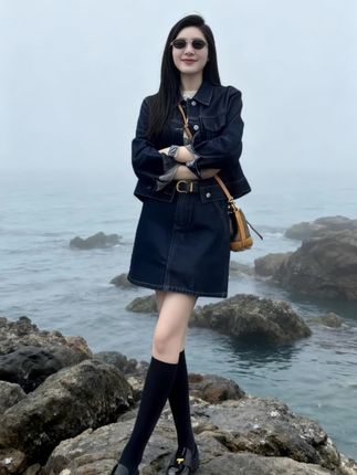 牛仔套装洋气又显瘦#每日搭配分享 #氛围感穿搭还得黑白灰 #早秋不费力显贵穿搭#2025年秋季都流行穿什么#秋季搭配@抖加🔥上热门🔥dou+🔥热点宝