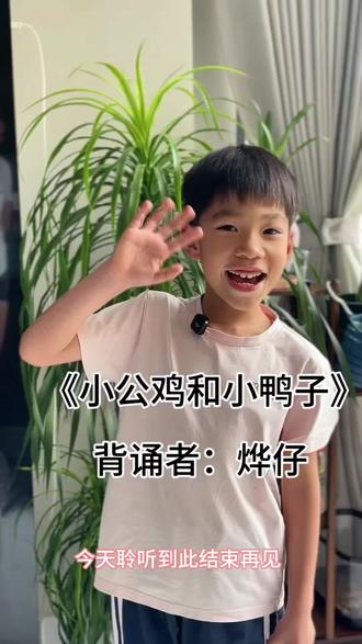 今日读的是《小公鸡和小鸭子》#读书的力量 #少儿朗诵分享 #儿童朗读每天必读 #拍作品我是认真的 #一年级下册