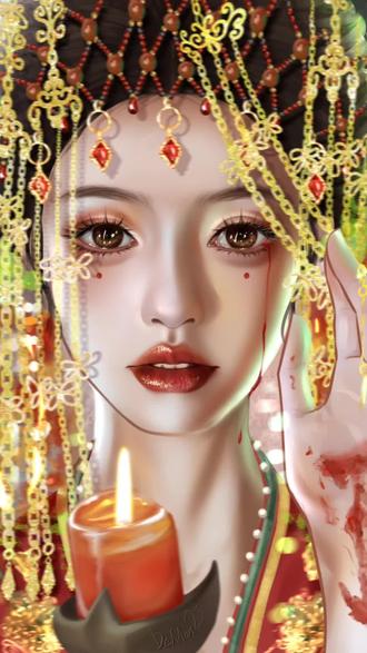 吉时已到……@白鹿my @夏弃疾(下乡版)#白鹿 #新娘 #中式恐怖 #procreate绘画过程