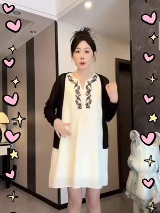 夏季新款刺绣宽松连衣裙#夏季穿搭 #减龄气质 #新衣服可以治愈各种不开心 #穿搭技巧 #我要上热门🔥