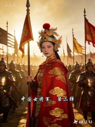 应粉丝要求!妇好和钟无艳来了,中国女将军,AI复活#中国故事#妇好#钟无艳#AI中国故事#巾帼英雄