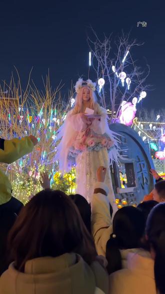 还有正月15,16两天,七彩祥云是晚上7点45准时,老美了##运城千灯会#七彩祥云#池神庙#年味#打卡新地标