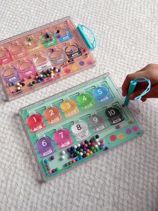 磁性数字走珠迷宫玩具儿童运笔益智力专注逻辑思维训练游戏