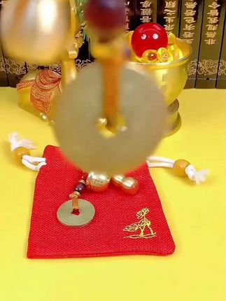#黄铜钥匙扣 #百福缸#钥匙扣挂件