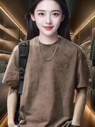 罗蒙重磅纯棉短袖T恤,舒适透气又时尚。#罗蒙#重磅纯棉t恤 #透气舒适#时尚休闲#男士穿搭