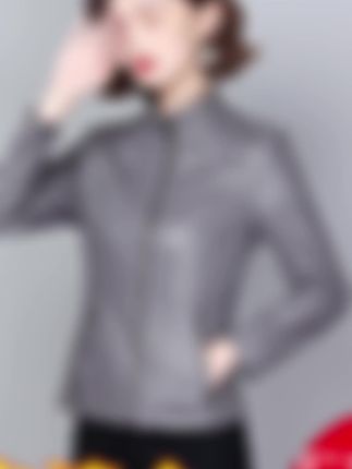 海宁真皮皮衣女短款绵羊皮女士皮夹克修身机车小个子洋气时尚外套