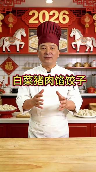 白菜猪肉馅饺子,就像我这么调,全家老小都爱吃#饺子馅 #饺子汁 #包饺子#美食