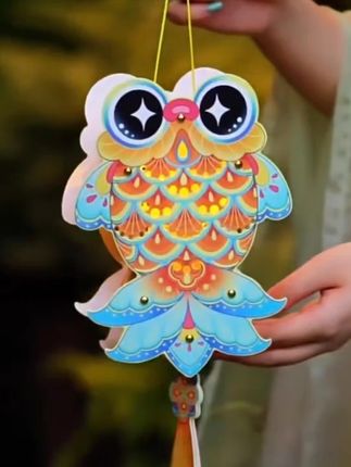 中秋节灯笼儿童手提花灯笼宫灯diy材料包手工制作
