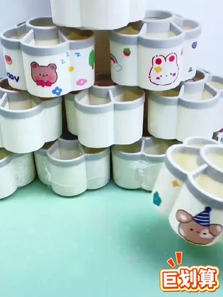 #笔筒 #旋转笔筒 #360度旋转大容量笔筒 #旋转收纳笔筒 #学生多功能收纳笔筒🔥10